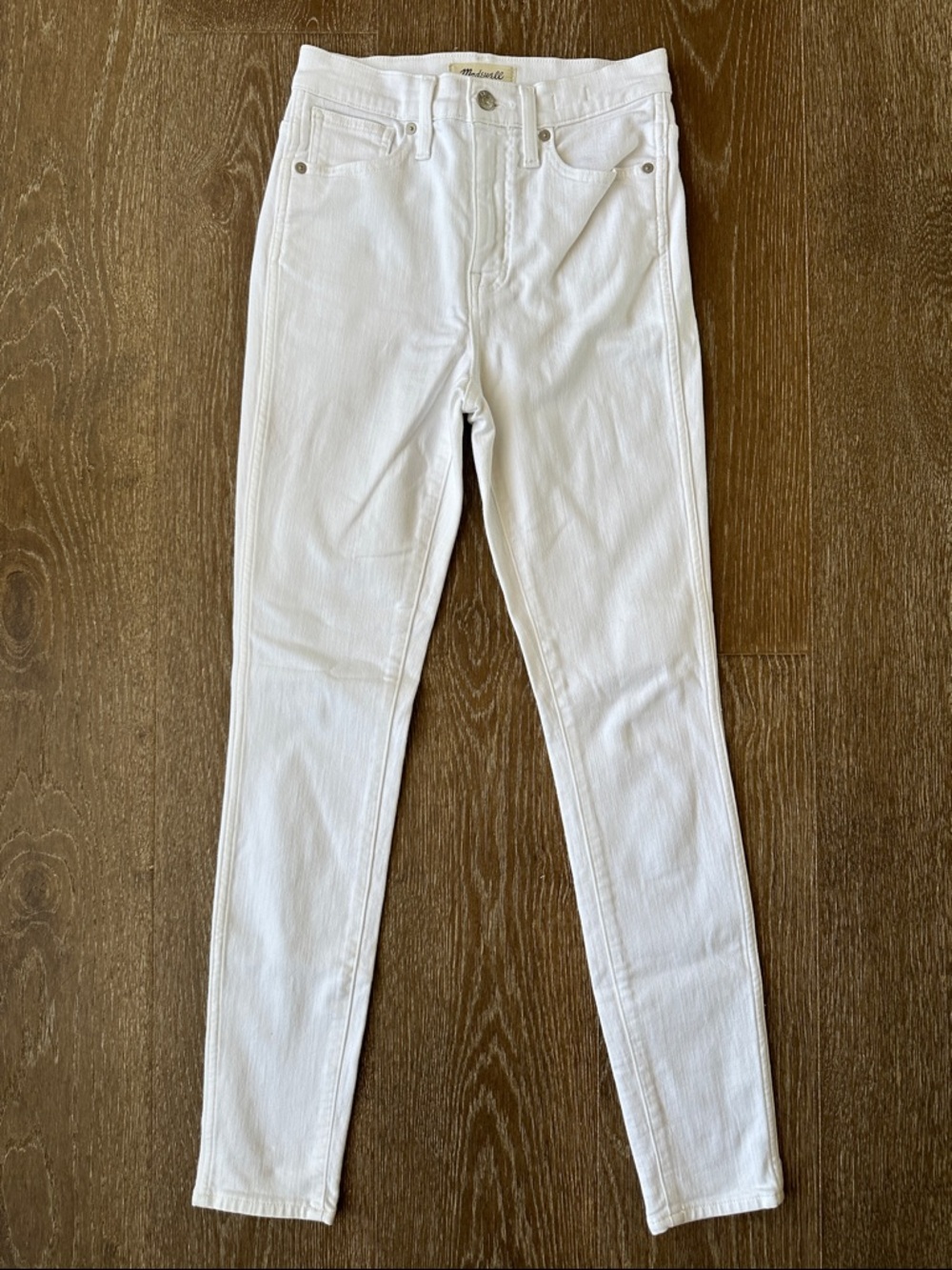 Madewell White Skinny Jeans